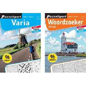 Afbeelding van Puzzelsport - Puzzelboekenset - Varia 3* & Woordzoeker Special 3* - Nr.1