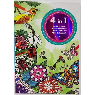 Afbeelding van 4 In 1 Kleurboek Voor Volwassenen - 4 In 1 Activiteiten Boek - Kleuren Op Nummer- Zoek De Verschillen - Kleurplaten - Punt Naar Punt - Anti Stress - Anti-stress - 56 Bladzijden