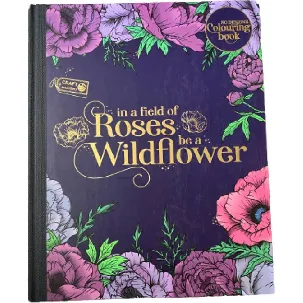 Afbeelding van Craft Sensations | Kleurboek in a field of roses be a windflower | Luxe Kleurboek voor volwassenen | Kleurboek hard cover 80 designs