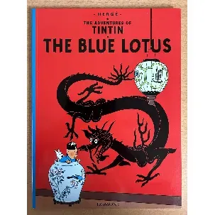Afbeelding van Kuifje blauwe lotus engelse uitvoering Tintin the blue lotus