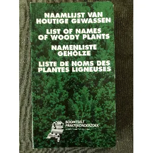 Afbeelding van Naamlijst van houtige gewassen