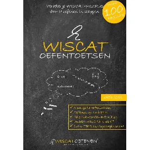 Afbeelding van WISCAT Oefentoetsen boek - voor PABO rekenen - 5 complete oefentoetsen - Alle antwoorden mét uitleg - Oefen op 3 niveaus - Tips en stappenplannen - 275 Wiscat rekenvragen