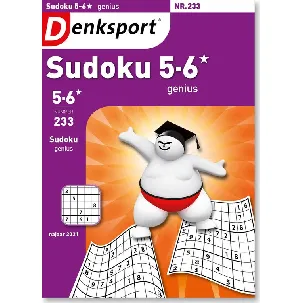 Afbeelding van Denksport Puzzelboek Sudoku 5-6* genius, editie 233