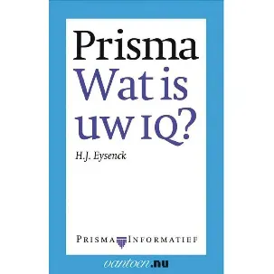 Afbeelding van Vantoen.nu - Prisma wat is uw IQ?