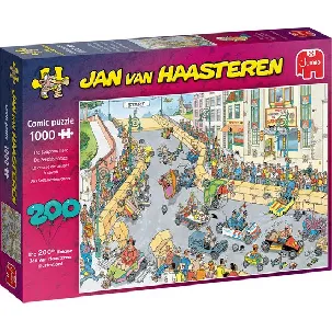 Afbeelding van Jan van Haasteren 200ste Legpuzzel - Zeepkisten Race puzzel - 1000 stukjes