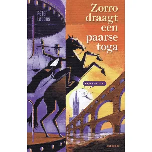 Afbeelding van Zorro draagt een paarse toga