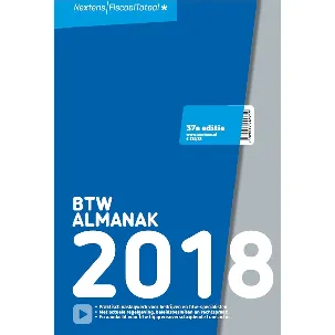 Afbeelding van Nextens BTW Almanak 2018