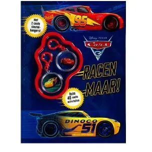 Afbeelding van Activiteitenboek Cars + 2 sleutelhangers! | Cars tekenset | Spelletjesboek