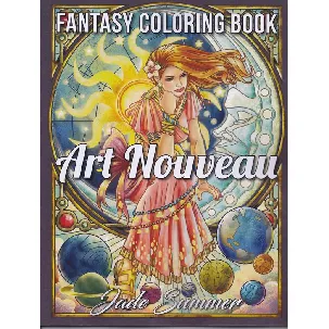Afbeelding van Art Nouveau Coloring Book For Adults - Jade Summer - Kleurboek Voor Volwassenen