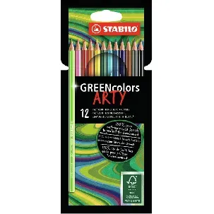 Afbeelding van STABILO GREENcolors - FSC Gecertificeerd Kleurpotloden ARTY Etui 12 Kleuren