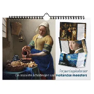 Afbeelding van Verjaardagskalender De mooiste schilderijen van Hollandse meesters - Wandkalender A4 - Niet jaargebonden
