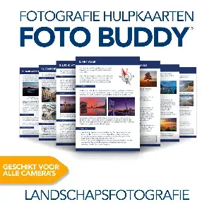 Afbeelding van Foto Buddy - Landschapsfotografie - 20 Fotografie Hulpkaarten - Leer de mooiste landschapsfoto's maken