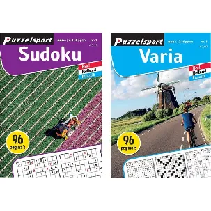Afbeelding van Puzzelsport - Puzzelboekenset - Sudoku 2-4* & Varia 3* - Nr.1