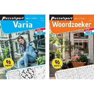 Afbeelding van Puzzelsport - Puzzelboekenset - Varia 2* & Woordzoeker 2* - Nr.1