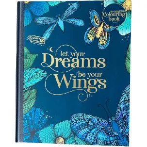 Afbeelding van Craft Sensations | Kleurboek Let Your Dreams Be Your Wings | Luxe Kleurboek Voor Volwassenen | Kleurboek Hard Cover 80 Designs