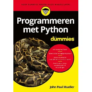 Afbeelding van Voor Dummies - Programmeren met Python voor Dummies