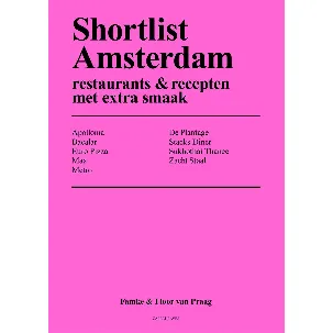 Afbeelding van Shortlist Amsterdam - restaurants & recepten met extra smaak