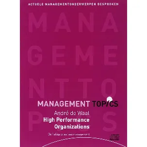 Afbeelding van Andre de Waal over High Performance Organizations (luisterboek)