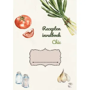 Afbeelding van Recepten invulboek Chic