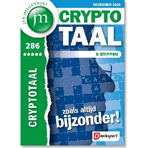 Afbeelding van Denksport Puzzelboek Jan Meulendijks CrypTotaal 5*, editie 286