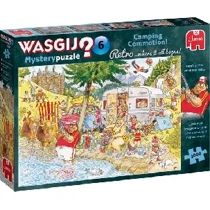 Afbeelding van Wasgij Retro Mystery 6 Onrust Op De Camping! puzzel - 1000 stukjes