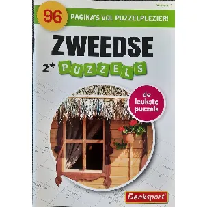 Afbeelding van Denksport | 96 Zweedse puzzels 2* puzzelboek puzzelboekjes Puzzelboeken volwassenen zweeds nederlands pagina's - melkbus