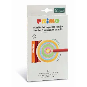 Afbeelding van PRIMO - 12 Jumbo kleurpotlood 3-zijdig 5.5mm in doos
