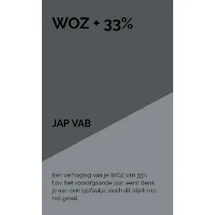 Afbeelding van WOZ + 33%