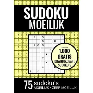 Afbeelding van Sudoku Moeilijk / Sudoku Zeer Moeilijk - Puzzelboek: 75 Moeilijke Sudoku Puzzels voor Volwassenen en Ouderen