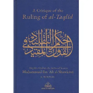 Afbeelding van A Critique of the Ruling of al-Taqlid