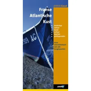 Afbeelding van Franse Atlantische Kust + Losse Overzichtskaart Met Alle Hoogtepunten / Druk Heruitgave