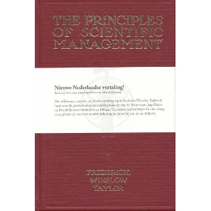 Afbeelding van The Principles of Scientific Management - Nieuwe Nederlandse vertaling!