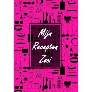 Afbeelding van Boekcadeau Vrouw / Boek Cadeau Collega - Blanco Recepten Invulboek - Mijn Recepten Zooi