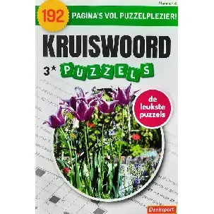 Afbeelding van denksport 3 * 192 Pagina"s sterren - kruiswoord puzzel puzzelboekjes kruiswoordpuzzel puzzelboek volwassenen kruiswoordraadsels nederlands Bloemen tulp