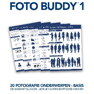 Afbeelding van Foto Buddy 1 - Fotografie Hulpkaarten - Kaarten 1 t/m 20 + Luxe Verzamelalbum