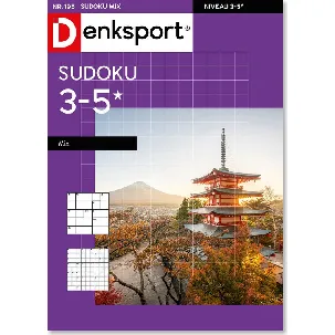 Afbeelding van Denksport Puzzelboek Sudoku 3-5* mix, editie 195