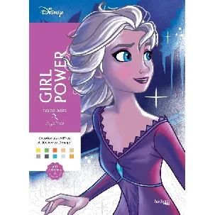 Afbeelding van Coloriages Mystères Disney Girl Power - Kleuren Op Nummer - Kleurboek Voor Volwassenen