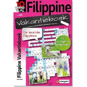 Afbeelding van Denksport Puzzelboek 10 voor Taal - Filippine vakantieboek, editie 86
