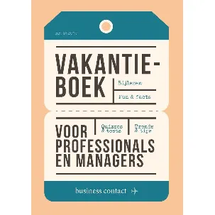 Afbeelding van Vakantieboek voor professionals en managers 2019
