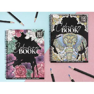 Afbeelding van Craft Sensations Colouringbook For Adults | Set Van 2 | Elk Kleurboek Voorzien Van 80 Pagina's | Kleurboek Voor Volwassenen | 320 Designs In Totaal