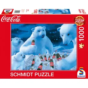 Afbeelding van Coca Cola Puzzle 1000 Teile. Motiv Polarbären