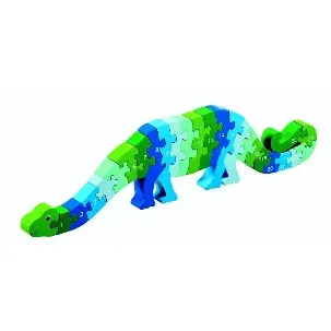 Afbeelding van Houten puzzel Dinosaurus - Leren tellen 1-25