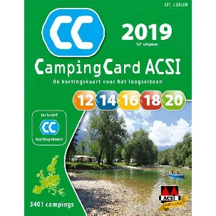 Afbeelding van ACSI Campinggids - ACSI CampingCard set 2019