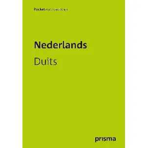 Afbeelding van Prisma pocketwoordenboek Nederlands-Duits