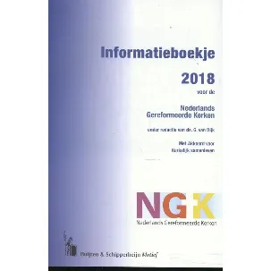 Afbeelding van Informatieboekje 2018 voor de Nederlands Gereformeerde Kerken