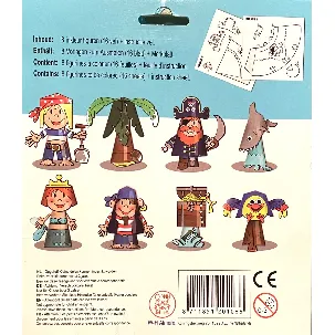 Afbeelding van Vouwen - Kleuren - Maak zelf je piraat - vanaf 4 jaar