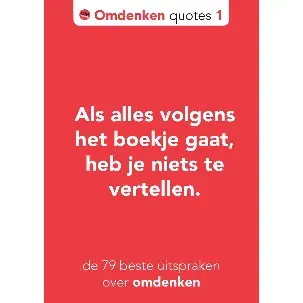 Afbeelding van Omdenken quotes 1
