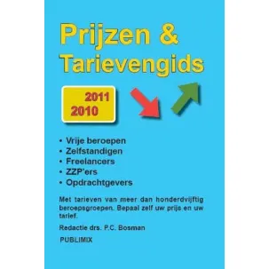 Afbeelding van Prijzen & Tarievengids 2010-2011