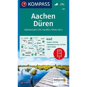 Afbeelding van Kompass WK757 Aachen, Düren, Nationalpark Eifel, Rureifel, Hohes Venn