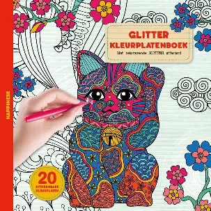 Afbeelding van Glitter kleurplatenboek - Happiness